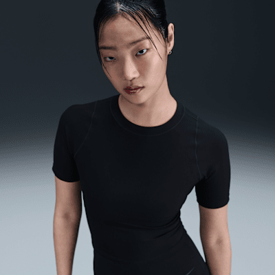 Nike Zenvy Rib Women's Dri-FIT Short-Sleeve Top. Nike AU